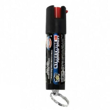 Defense Divas® Pepper Spray 18% OC Pepper Spray Key Chain Safety Lock Key Ring